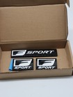 3pc Black White F-sport Emblem Fender Rear Side Badge For Is-f Gs F Rc Is250 350