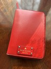 Htf Kate Spade Red Zip Around Wellesley Agenda Planner Gold Dots