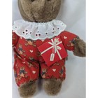 Eden Brown Bear Plush Red Outfit 8 Inch Stuffed Animal Toy