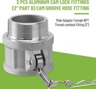 2   Camlock Fittings Type B   Type F Cam And Groove Hose Fittings W  4pcs Gasket