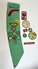 Vintage Girl Scout Sash With Merit Badges Pins And Patches 1970s