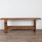 Antique French Rustic Carpenter s Workbench Console Table
