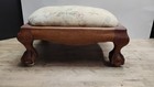 Vintage Vintage Victorian Style Claw   Ball Foot Stool Made By Thaddeus Revers