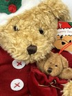 Vtg Sammy Santa Teddy Bear Avon 12 plush Christmas Doll Russ Berrie  co  f661851