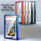 Psa bgs Magnetic Metal Slab Uv Protector Case Graded Cards Holders Display Case
