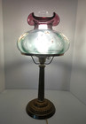 Rare Vtg Fenton Rubina Verde Lamp Limited Edition  91   650 Martha Reynolds 1997