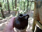 Arkansas Pottery Jug- Peggy Earl Quality-springdale-1920s-4 1 2  Tall