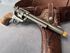 Replica Non Firing Colt Peace Maker With Hand Tooled Holster