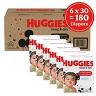 Huggies Snug Dry Size 4 Diapers 180 Count 100 Leakproof Soft And Fragrance Free
