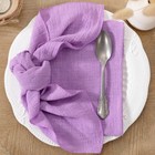 Dezerlor Purple Cloth Napkins Set Of 12   16 5  Washable Cotton Spring Easter De