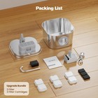 74 4oz 2 2l Cat Water Fountain Stainless Steel  Automatic Pet Water Dispenser