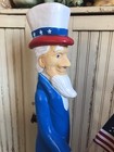 Blow Mold Nostalgic American Uncle Sam With Flag Made In America Union Products