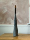 Vintage Marine Fog Horn 17 5    Galvanized Tin Wood Mouthpiece Boat Nautical