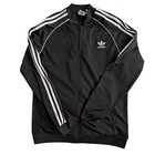 Adidas Tracksuit Set Unisex Kids Black White 3 Stripe Jacket Pants Outfit Xl