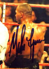 Mike Tyson Vs    evander Holyfield Fight - Dual Signed 8x10 Photo   Framed W coa
