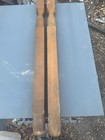 2 Turned Wood 39    Tall Newel Bed Post Column Architectural Salvage Finial