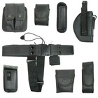 Black Tactical Nylon Police Security Guard Duty Belt Utility Kit System W  Pouch
