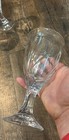 Set Of 4 Noritake Sweet Swirl Clear Glass 7-3 8  Water Or Iced Tea Goblets