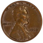 1958 Lincoln Wheat Penny 1 C Pcgs Au 50 Bn Errors Beautiful L On Rim