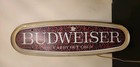Vintage Budweiser    carry Out Cold    Hanging Bar Back Lighted Sign Works  Rare 