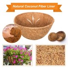 4 Pack 12 Inch Round Coco Liners Replacement  100  Natural Coconut Coir Liner   