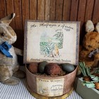 Primitive Antique Vintage Style Easter Bunny Rabbit Spies Mcgregor Garden Sign