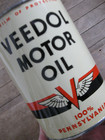 Veedol Motor Oil Can Metal Quart Vintage Original Tidewater Company