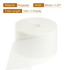 Burlap Ribbon 2 Inch Wide 10 Yards Burlap Wired Ribbon  White