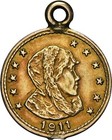 Rare 1911 Alaska Parka Head Gold One   Hart s Coins Of The West   Ngc Au Aerd-1