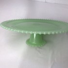 Vintage Jadeite Cake Stand Hobnail 12    X 4    Perfect