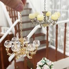 Victoria 6 Heads Decor Chandelier Ceiling Light 1 12 Scale Dollhouse Miniature