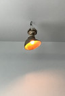 Vtg Permaflector Industrial Ceiling Light Mercury Glass Shade Steampunk 375-26b