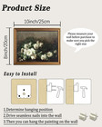 Vintage Flower Wall Art  Gold Framed White Flower Pictures Decor Aesthetic  Vint