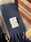 Vintage 100  Cashmere Tartan Plaid Scarf From Germany Camel Burg Nv 12   x32    Nwt