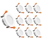  2 Inch Led Recessed Lighting  Dimmable 10 Pack  white  5000k  daylight White 