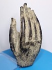 Antique Southeast Asian Bronze Temple Fragments Lot     Ritual Bowl  Hand    Head