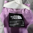 The North Face Puff Vest Youth Girls Small Gray Purple Full Zip Mock Neck School