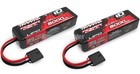 2 Traxxas 5000mah 11 1v Power Cell 3s 25c Lipo Batterys W  Id Traxxas Connector