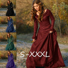 Medieval Cosplay Renaissance Women Long Dress Gown Victorian Costume Retro New