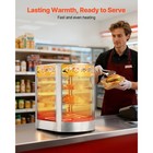Uimoso 3-tier Commercial Food Warmer Display Cabinet With Led Light 60l Capacity