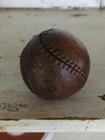 Antique Baseball Red Stitch League Ball Great Patina   