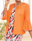 Size 6 Ashro Orange Multi Formal Wedding Church Party Sekai Jacket Dress