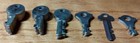 Lot Of 21 Vintage Flat Steel Security Keys Channels   Ridges Stamped Read