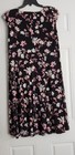 London Times Woman Women s A-line Floral V-neck Sleeveless Knee Dress 2x