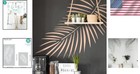 Durable Palm Leaf Stencil Set     2 Large Stencils For Effortless Home Decorating