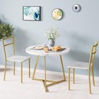 Dining Table Set For 2  Round Kitchen Table With 2 Chairs  3 Piece Dining Sets