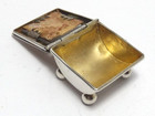 Antique Victorian Solid Silver Stamp Box  Stamp Case Holder  Birmingham 1898