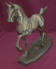 Vintage Brass Horse Sculpture 9 1 2  Long 