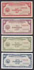 4 Pcs Fractional Notes 5  10  20  50 Centavos Philippine English Baknotes