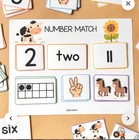 Number Matching Worksheets Fun Preschool Cards For Counting  2 Packs Of 8 Cards